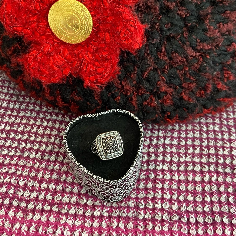 Baby Got Bling Silver Diamond Ring